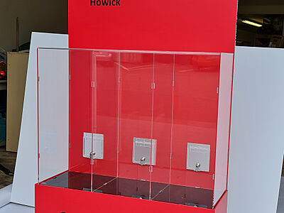 Custom Made Donation box for Howick New World