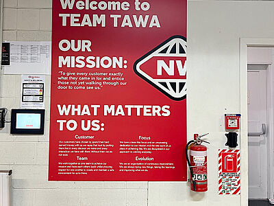 Tawa Values Wall for Staff