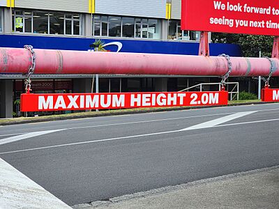 Repainted Max Height Signs